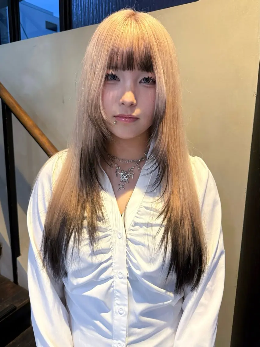 【 50%オフ🥣】 ハイトーン🧒🏼✨ケアブリーチ➕カラー➕カット 当日ご予約◎ ¥28050 → ¥14020の写真