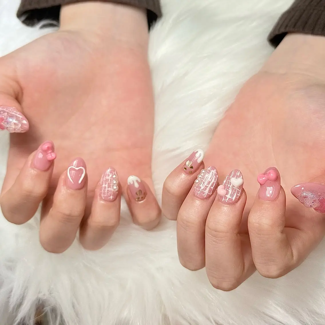 【チップ長さだし/オフ無し】　アート/パーツつけ放題の写真