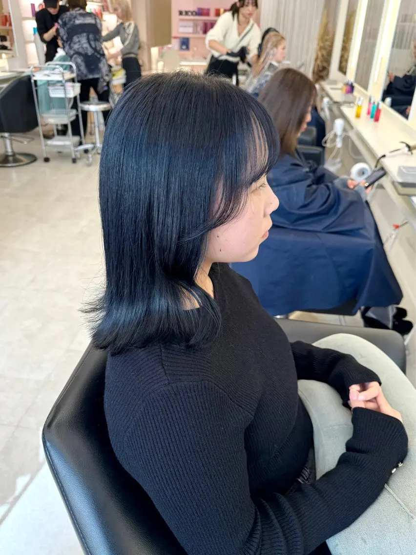 ロング カラー ヘアカラー NANO/ ブリーチ×レイヤーのヘアスタイル