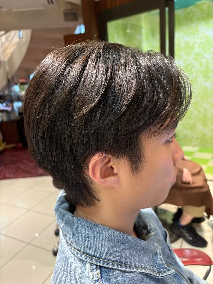 ショート メンズ ダウンパーマ メンズパーマ ヨウコ YOKOのヘアスタイル
