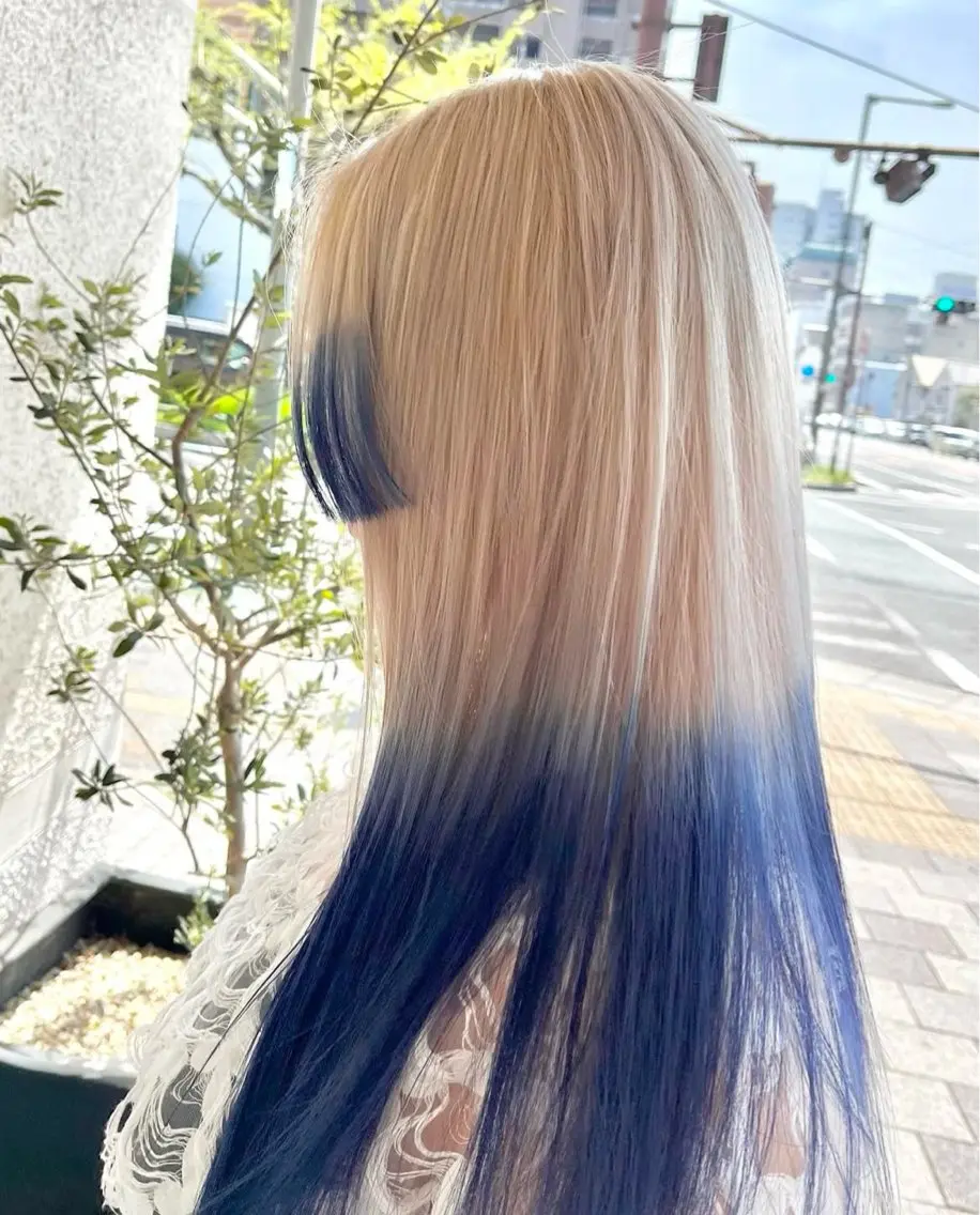 ロング カラー グラデーションカラー ハイトーンカラー 谷口晴美 透明感カラーのヘアスタイル