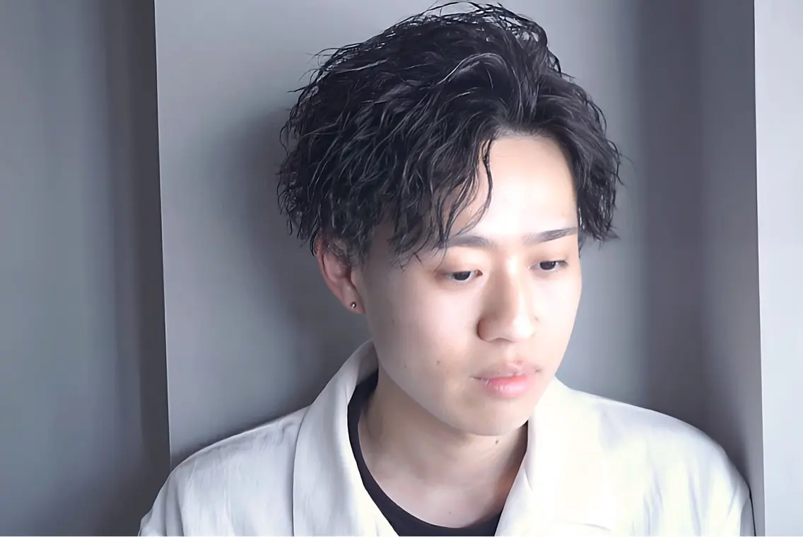ショート パーマ カット パーマ 【メンズ特化】玉貞 健太のヘアスタイル