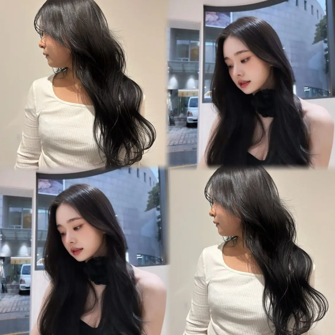 ロング カラー ベージュカラー ブリーチ ブラウンカラー ケアブリーチ カシス ヘアカラー トリートメント 🎀韓国ヘア× 透明感カラー🎀正源のヘアスタイル