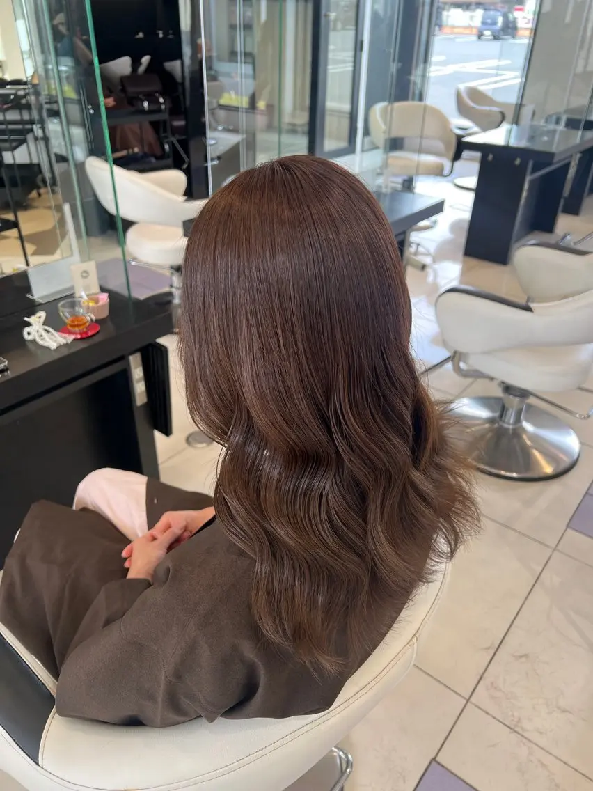 ロング カラー 清水 星奈のヘアスタイル