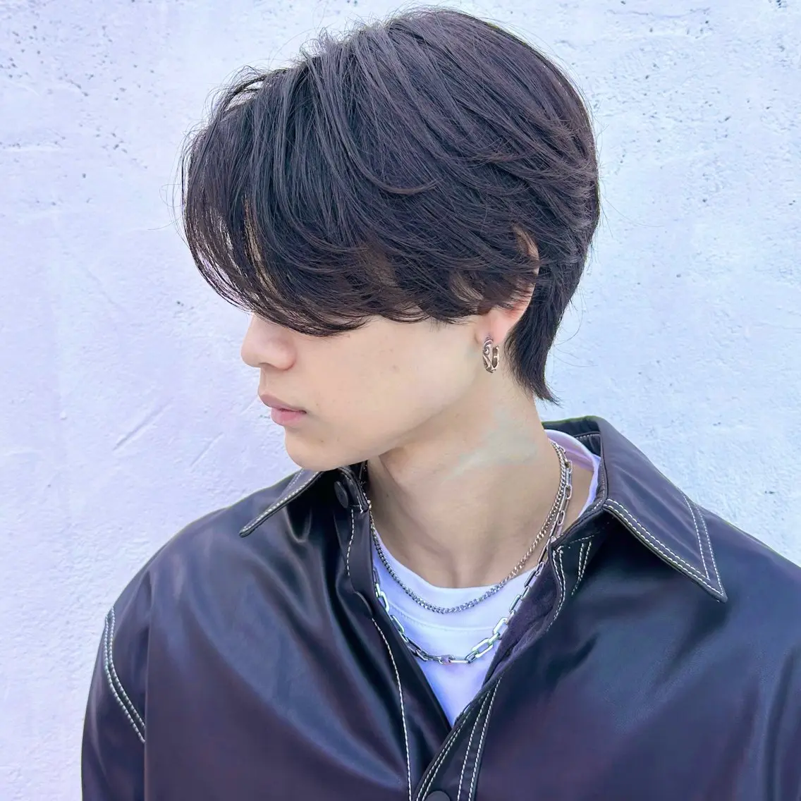ミディアム カラー パーマ ヘアアレンジ メンズ ミディアムパーマ メンズ韓国風 メンズパーマ 韓国風ヘア ニュアンスパーマ カット パーマ 【池袋店 店長】伊藤 昂樹/曲がる縮毛矯正のヘアスタイル