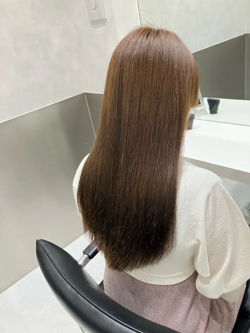 カラー カット ヘアカラー トリートメント 💖ブリーチなし透明 感💖ASAHIのヘアスタイル