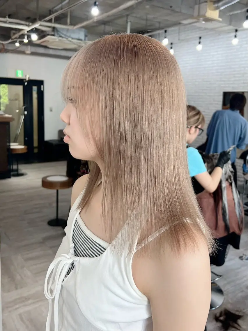 ミディアム カラー ❤️Mimi/non ワンカラー❤️のヘアスタイル