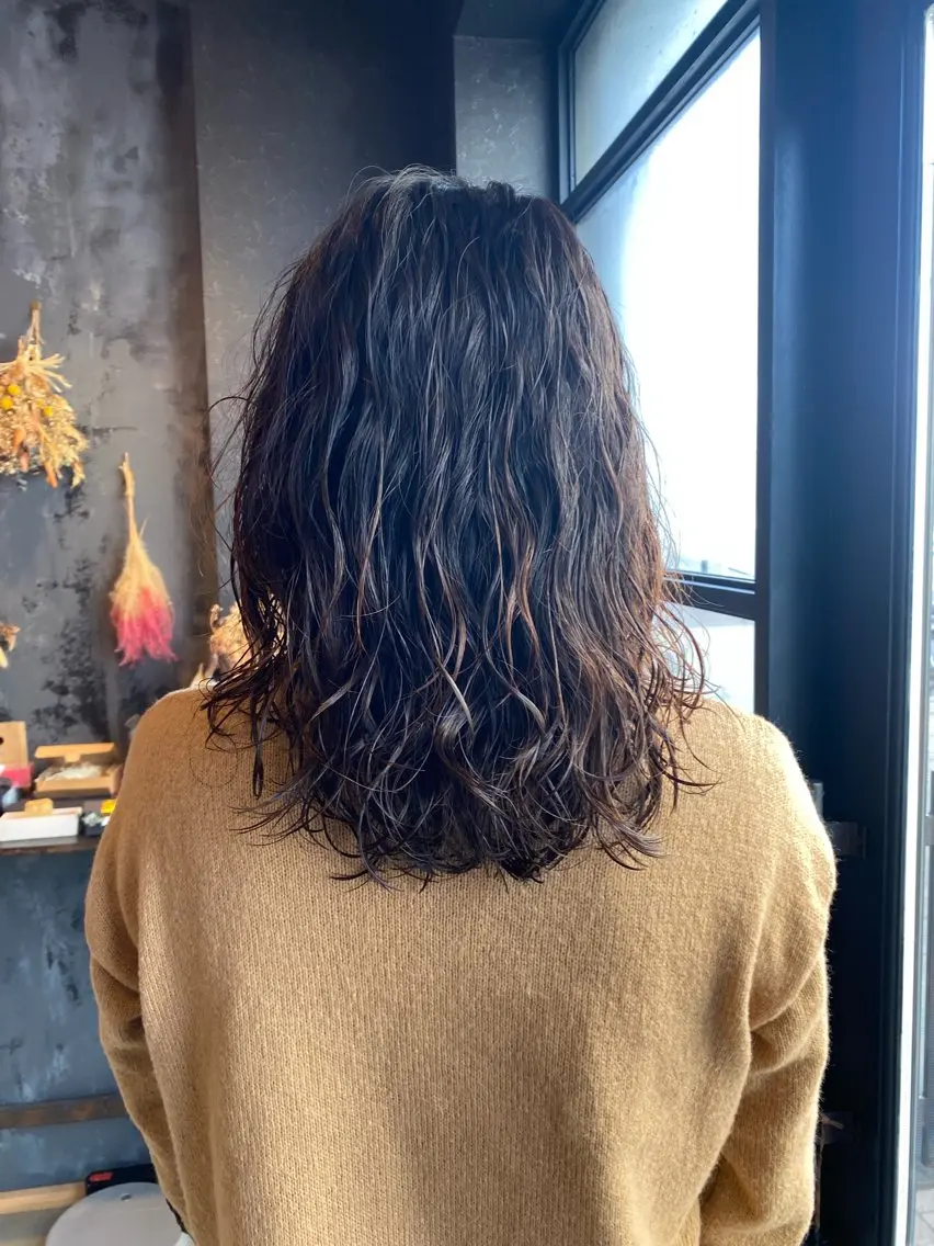 ミディアム パーマ アトレ＊個室サロン himekaのヘアスタイル
