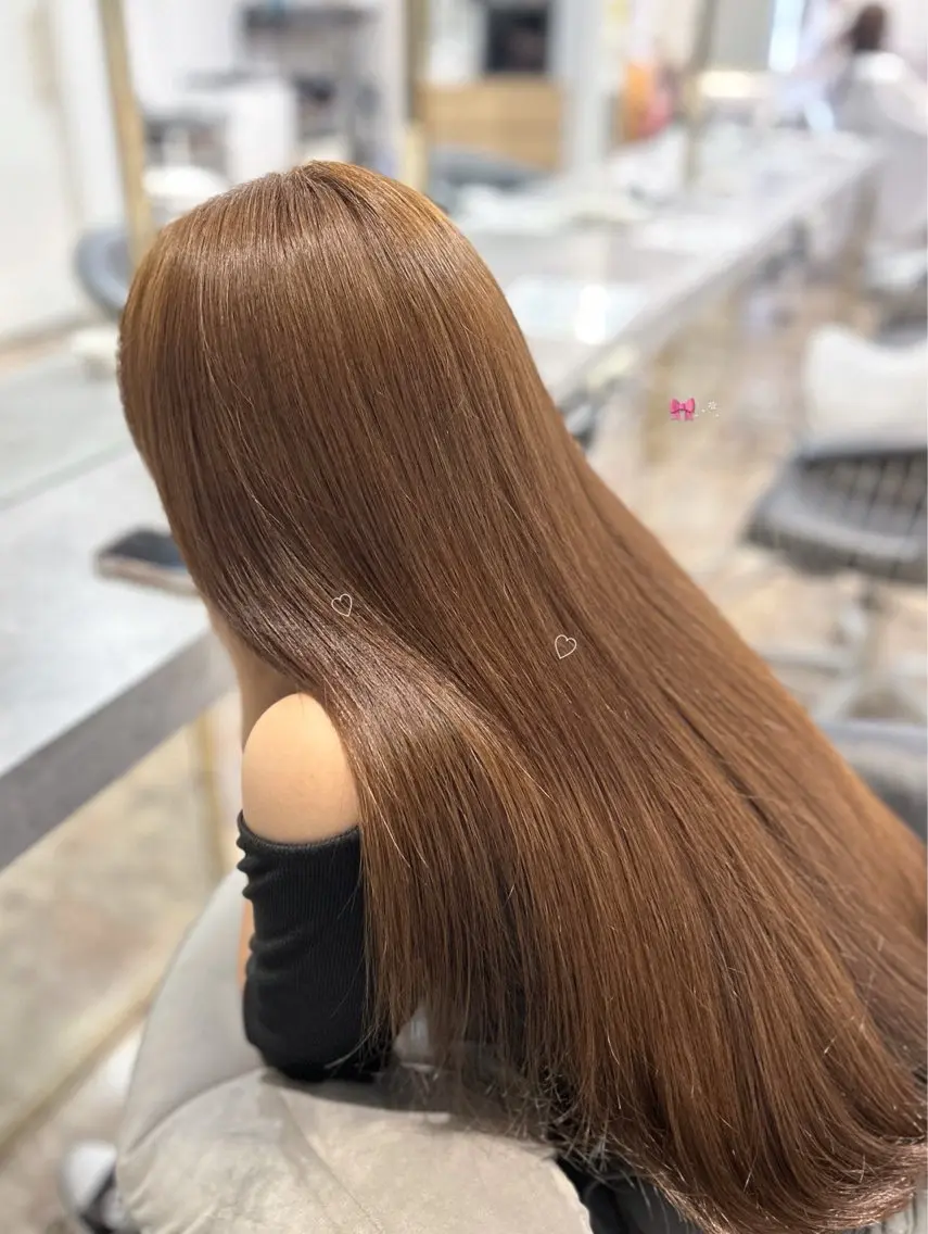 ロング カラー ヘアカラー 透明感カラー୨୧ 松山理桜🩰˖ ࣪⊹のヘアスタイル
