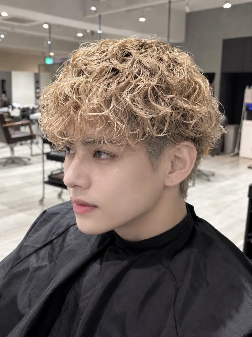 パーマ メンズ 中島 史優のヘアスタイル