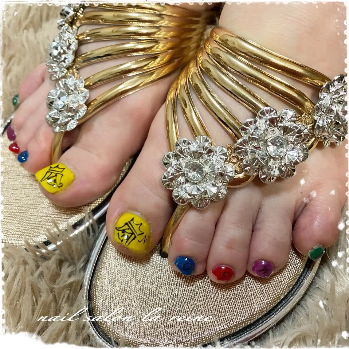 ネイル アートネイル フットネイル nail salon la reineのネイルデザイン
