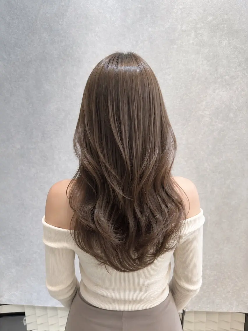 ロング カラー カット ヘアカラー トリートメント 【𝐀𝐬𝐡大森】 石崎竜祐のヘアスタイル