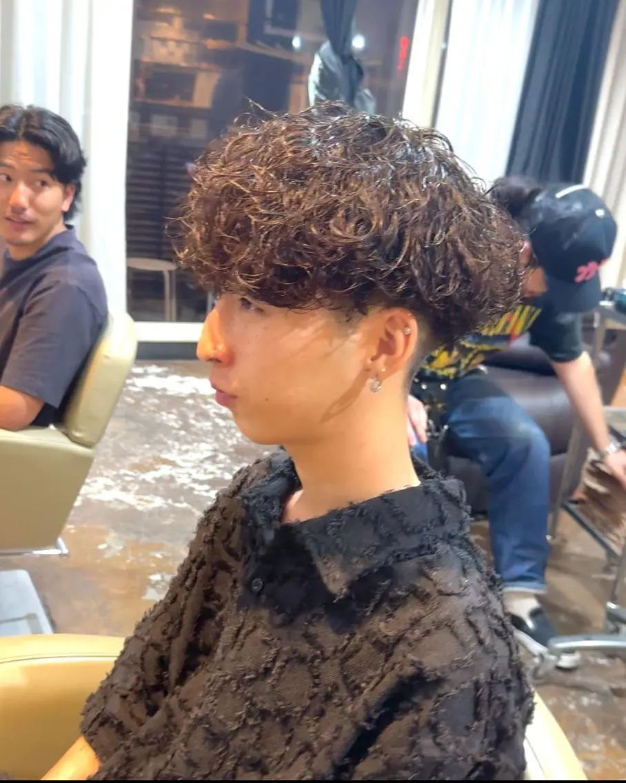 メンズカット+カラーの写真