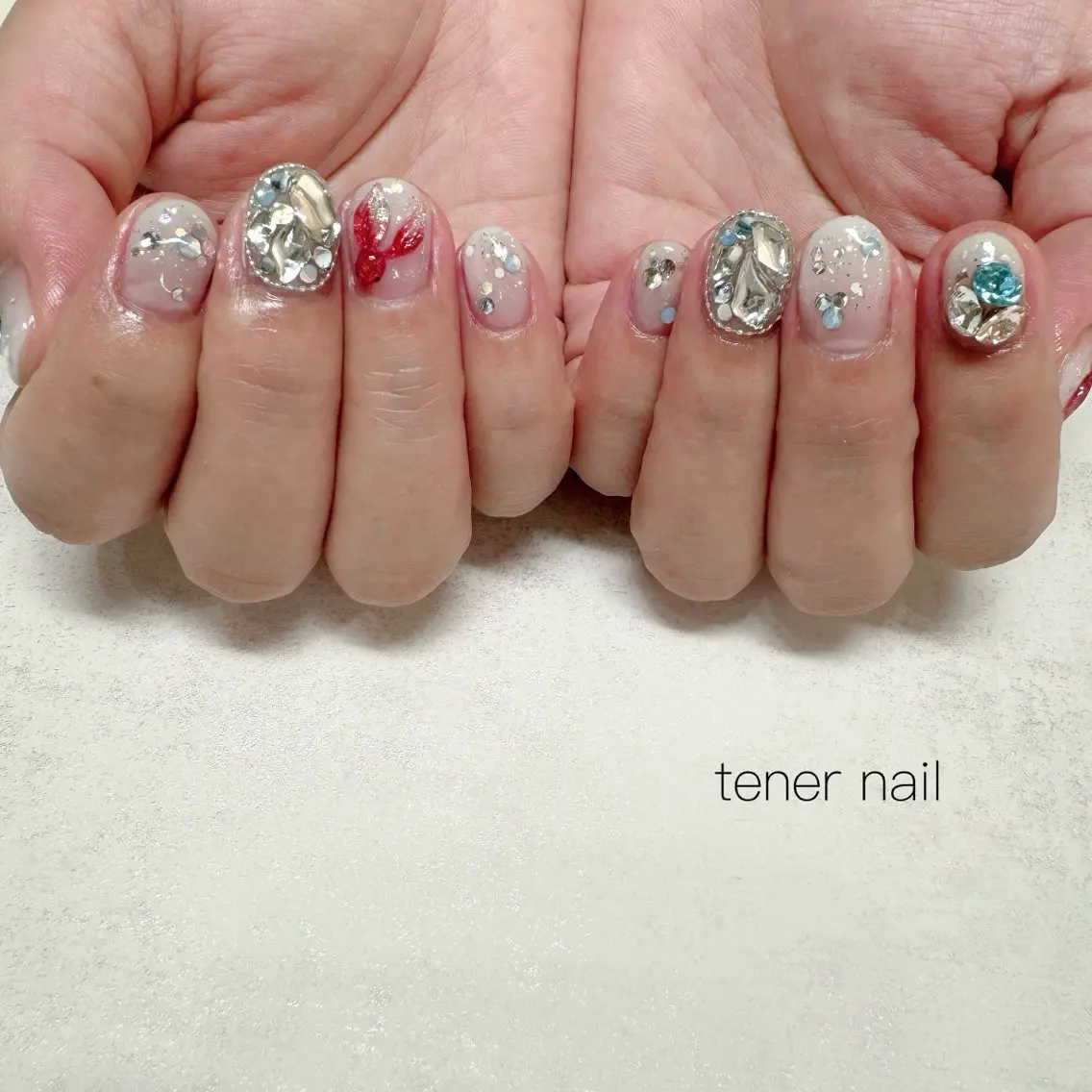 ネイル ワンホンネイル ハンドネイル テネルネイル tener nailのネイルデザイン