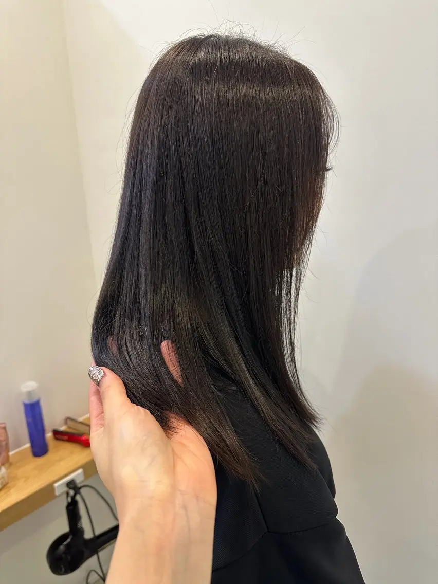 セミロング カラー カット ヘアカラー トリートメント レイヤー/ヘアセット 💐nao.のヘアスタイル