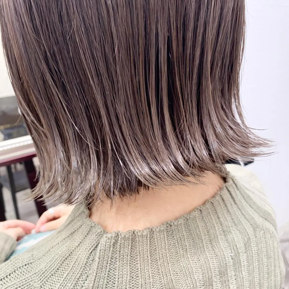ミディアム カラー ヘアカラー トリートメント レイヤー/髪質改善 /山永圭介のヘアスタイル