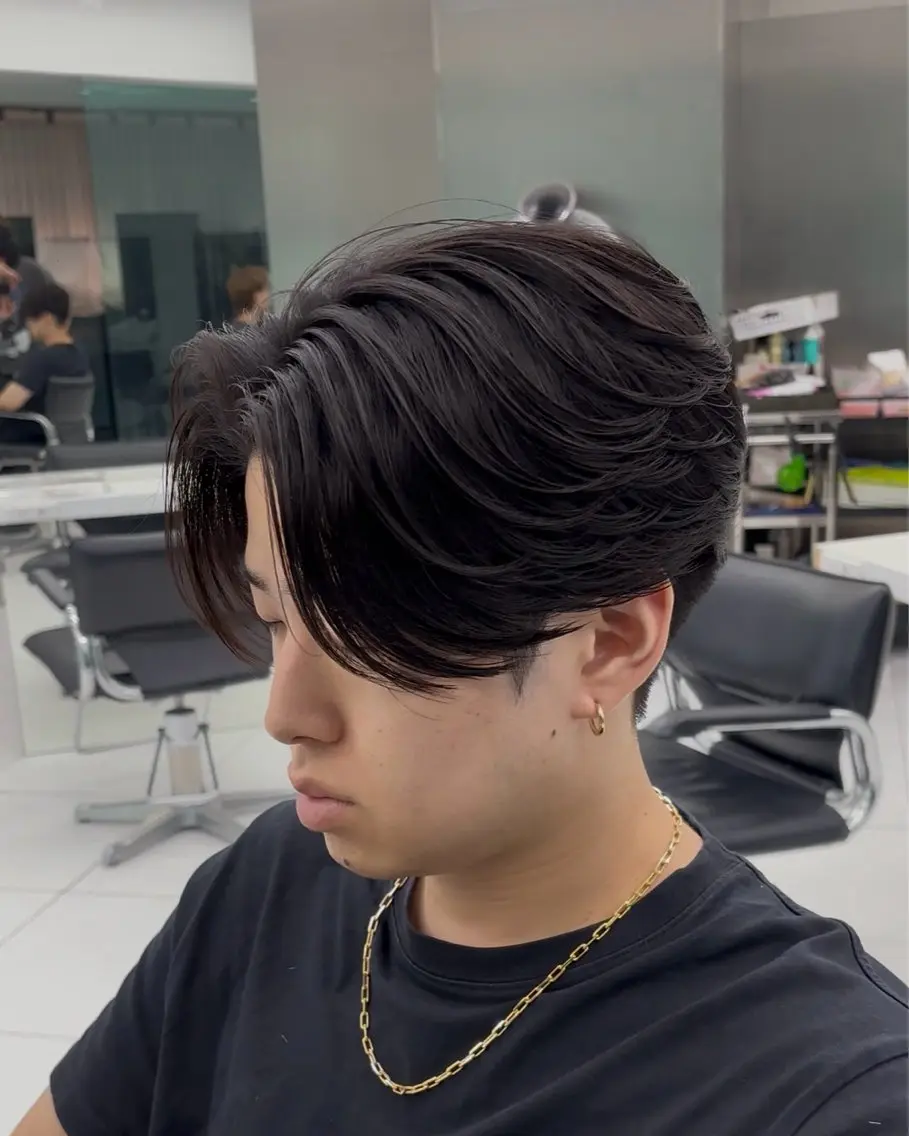 パーマ メンズ カット 縮毛矯正 高崎 堅心のヘアスタイル