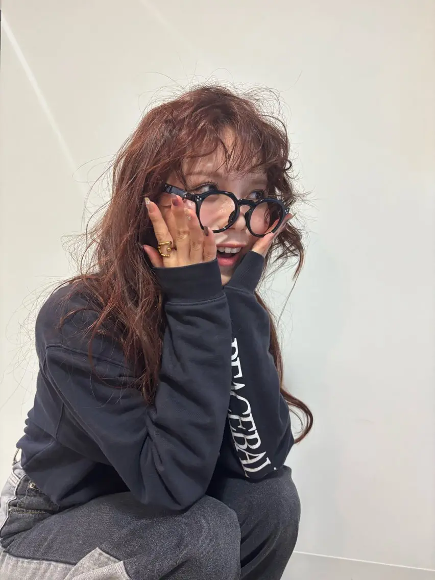 ロング ヘアカラー トリートメント eMu透明感カラー ちゅる髪yuki✩のヘアスタイル