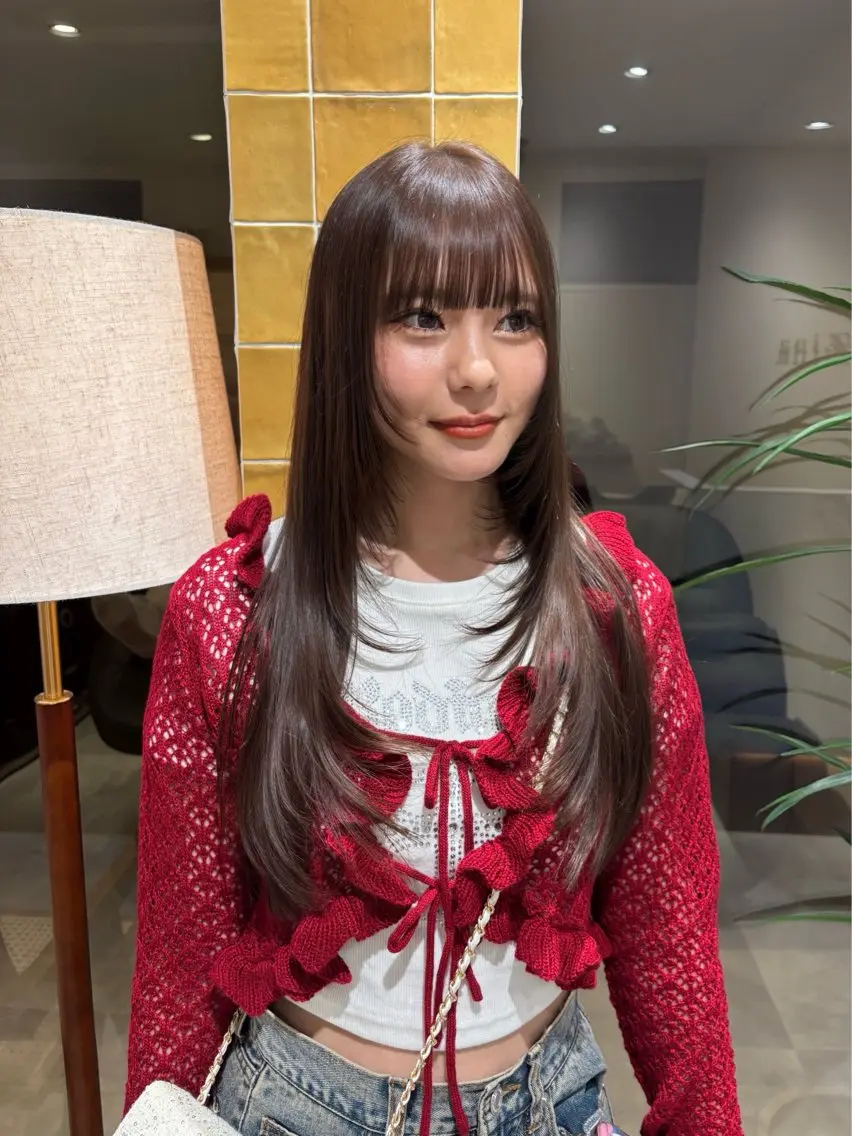 ロング カラー カット ヘアカラー トリートメント 透明感✨女性特化💙 chihiroのヘアスタイル