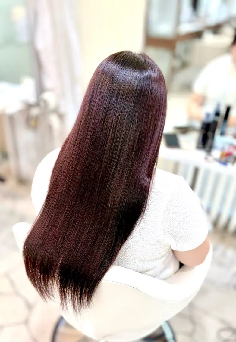 ヘアカラーモデルの写真
