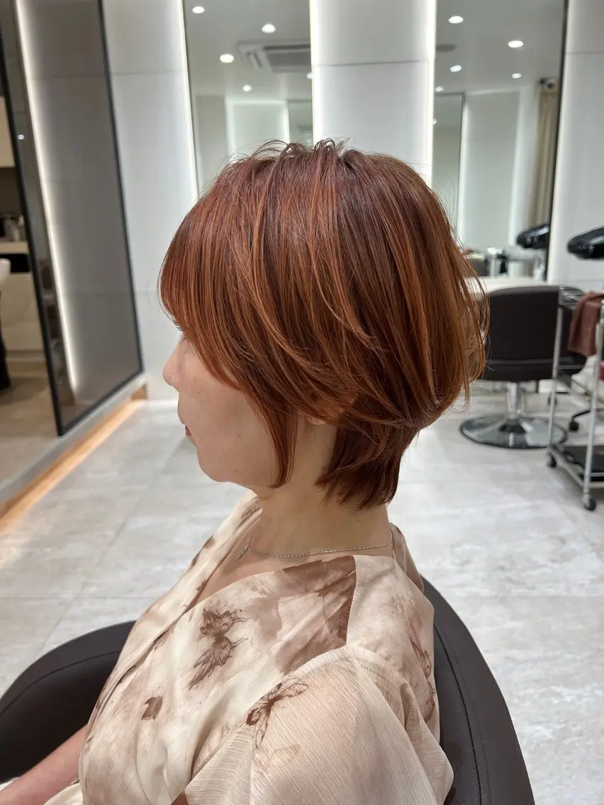 ショート ショートヘア カット 佐々木陸/ショート特 化/明るい白髪染めのヘアスタイル
