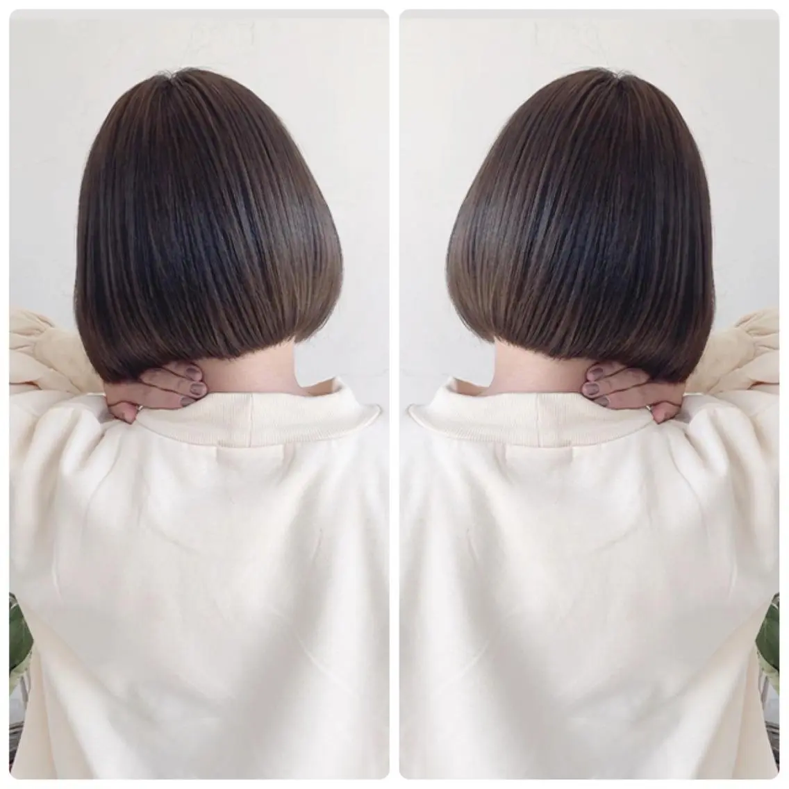 ショート カラー ショートボブ ハンサムショート 丸みショート デザインカラー ハイライトカラー カット ヘアカラー トリートメント 京都大人女性ショート 徒歩1分/秋山のヘアスタイル