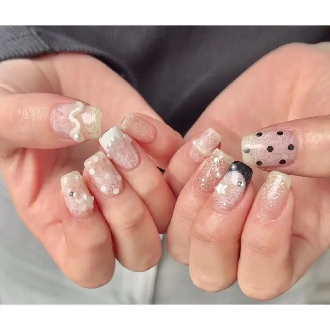 ネイル ハンドネイル ⏦Little 𐙚 Nail⏦のネイルデザイン