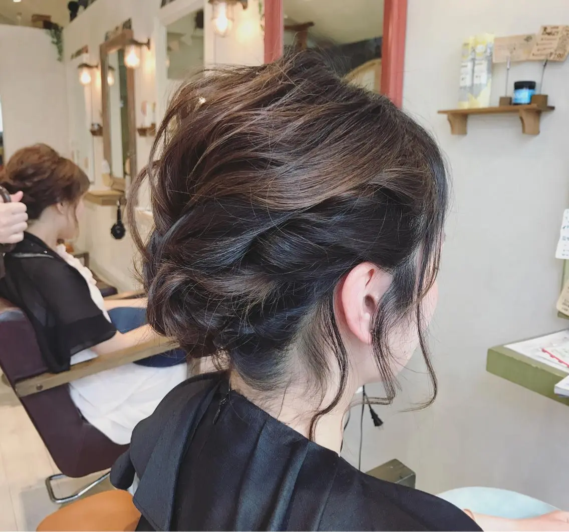 ミディアム ヘアアレンジ 結婚式・ブライダル メンズ指名多数!! 田島史也のヘアスタイル