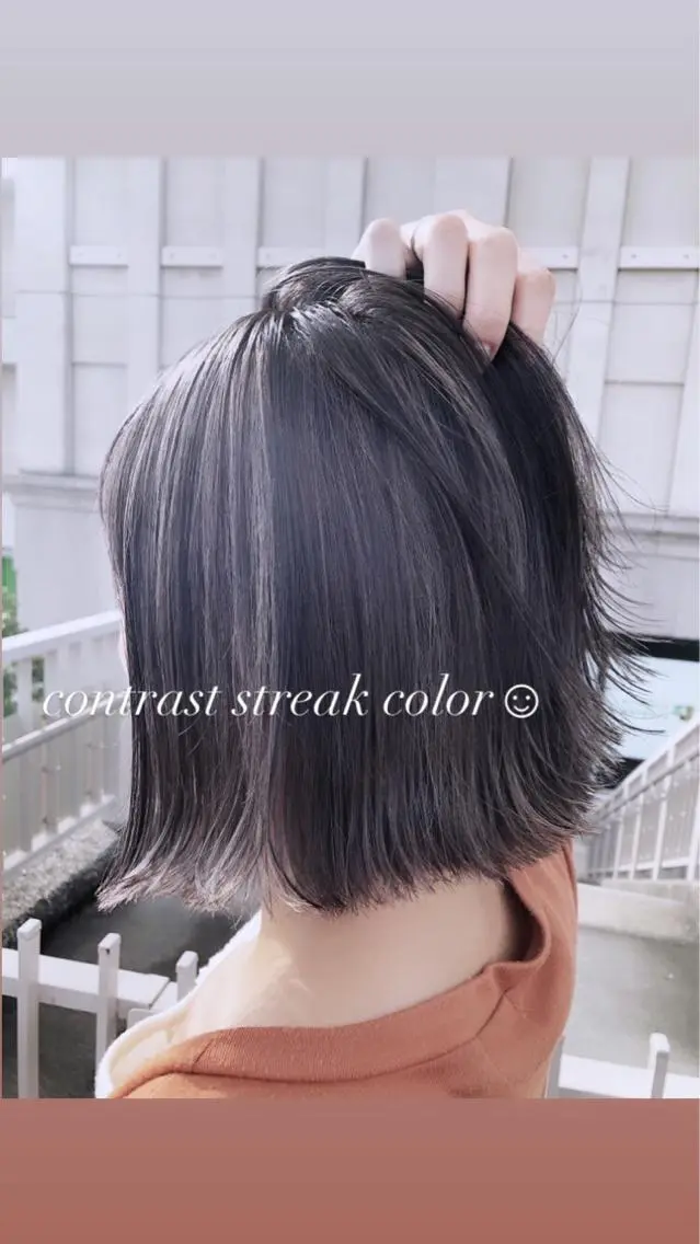 ケアブリーチ使用ハイライトデザイン+フルカラー　¥15,400の写真