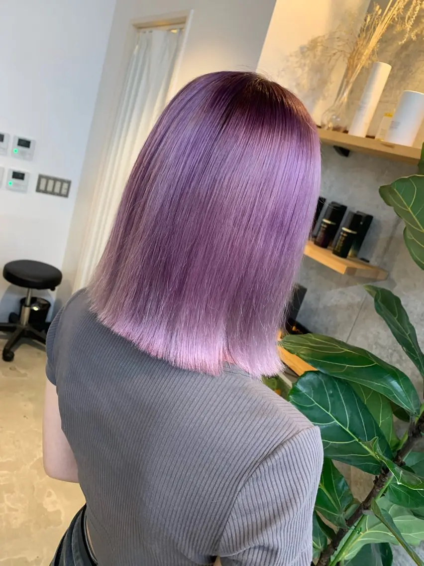 ミディアム カラー ヘアカラー トリートメント 天野 開のヘアスタイル