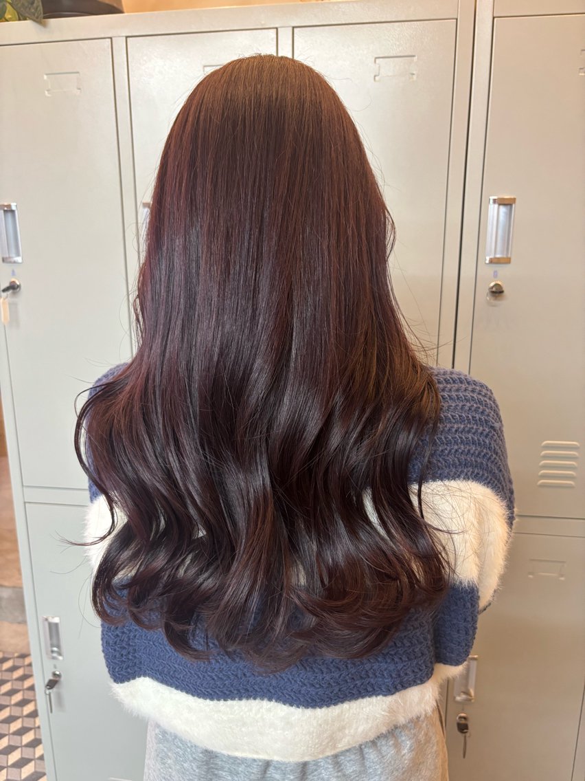 ロング ヘアカラー トリートメント ワタナベ ミサキのヘアスタイル