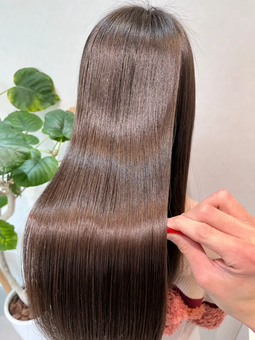 ロング カラー カット ヘアカラー トリートメント IENA髪質改善 honokaのヘアスタイル