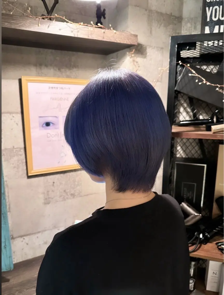 ショート カラー ヘアカラー トリートメント 冨岡 柚希のヘアスタイル
