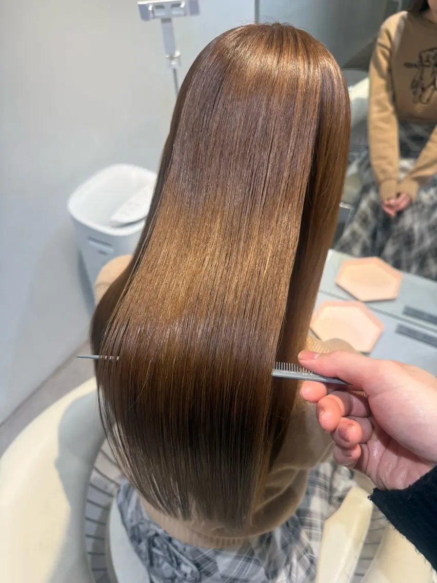 ロング カラー ベージュカラー 透明感カラー 髪質改善 トリートメント カット ヘアカラー トリートメント 💎透明感カラー特化 💎TAISEIのヘアスタイル