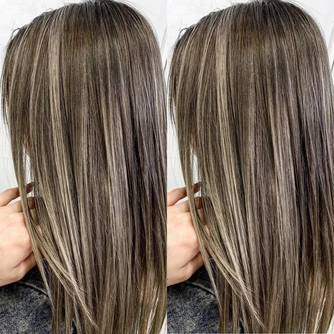 ロング カラー ヘアアレンジ マツエク・マツパ グレージュ ハイライトカラー ハイライト ヘアカラー TATSUYA アートディレクターのヘアスタイル