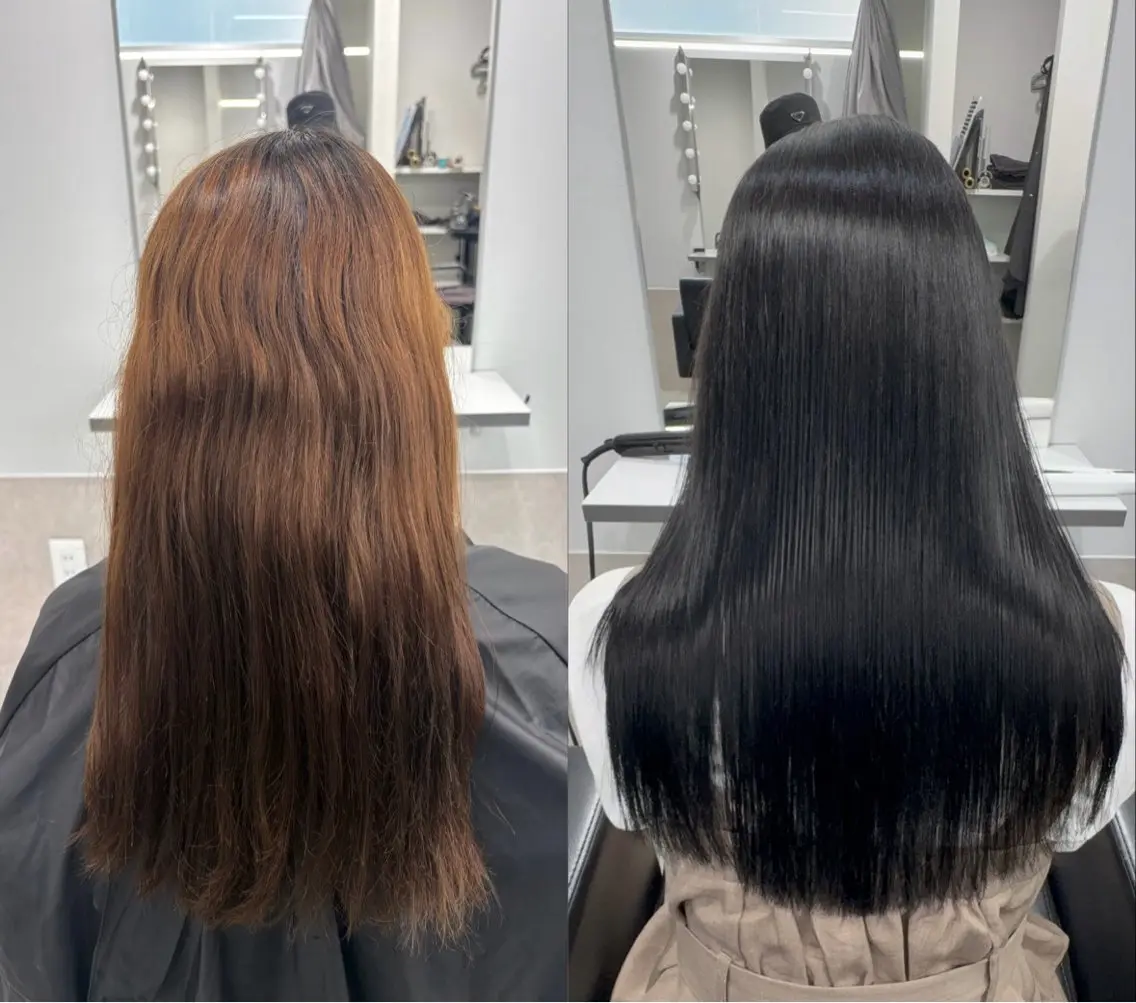 ロング カラー 髪質改善 縮毛矯正 髪質改善/レイヤー カット福澤　和嗣のヘアスタイル