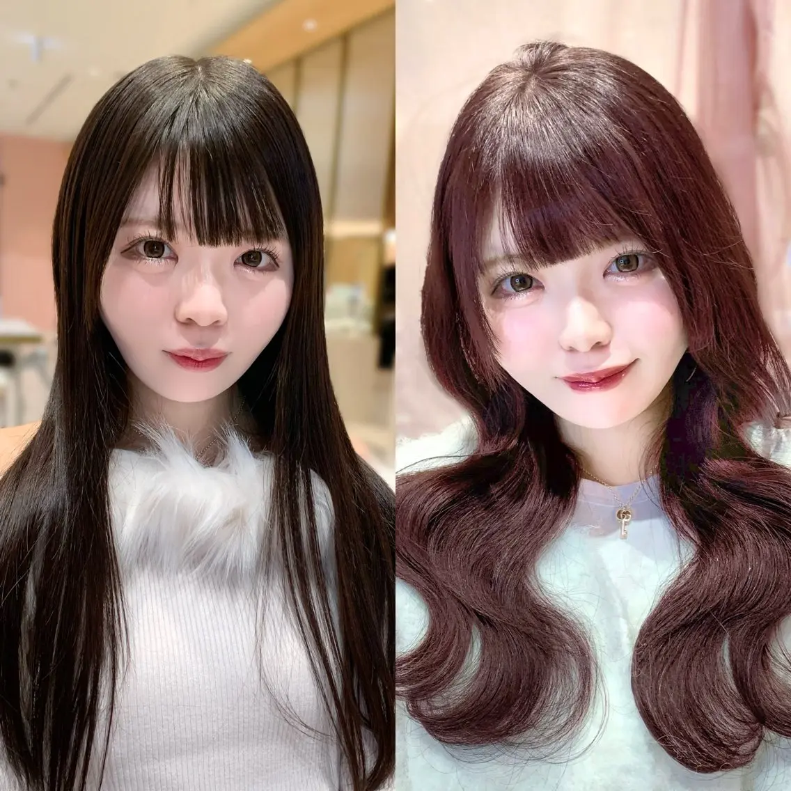 セミロング カラー カット ヘアカラー トリートメント ヘッドスパ 韓国ヘア/レイヤー/ 顔まわり/りょーとのヘアスタイル