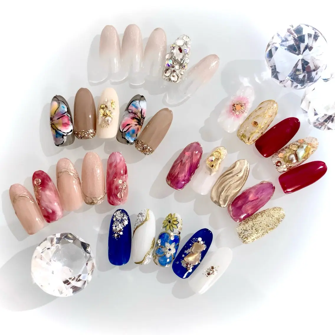 ネイル 成人式 ROSY NAIL ロージーネイルのネイルデザイン