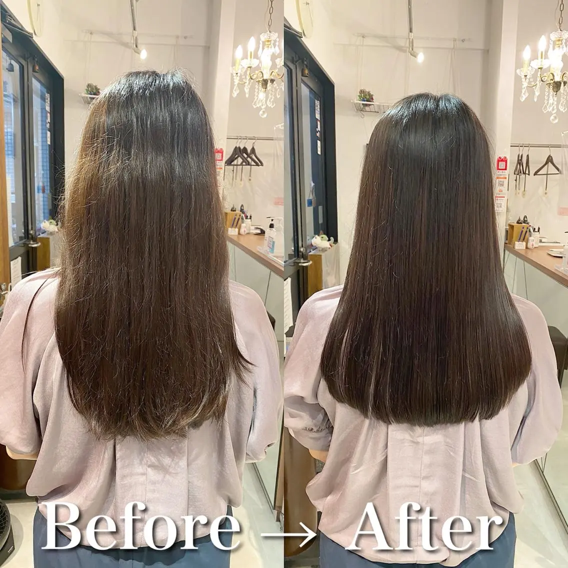 ロング 髪質改善 ロング トリートメント 酸熱トリートメント 髪質改善特化 安東駿介のヘアスタイル