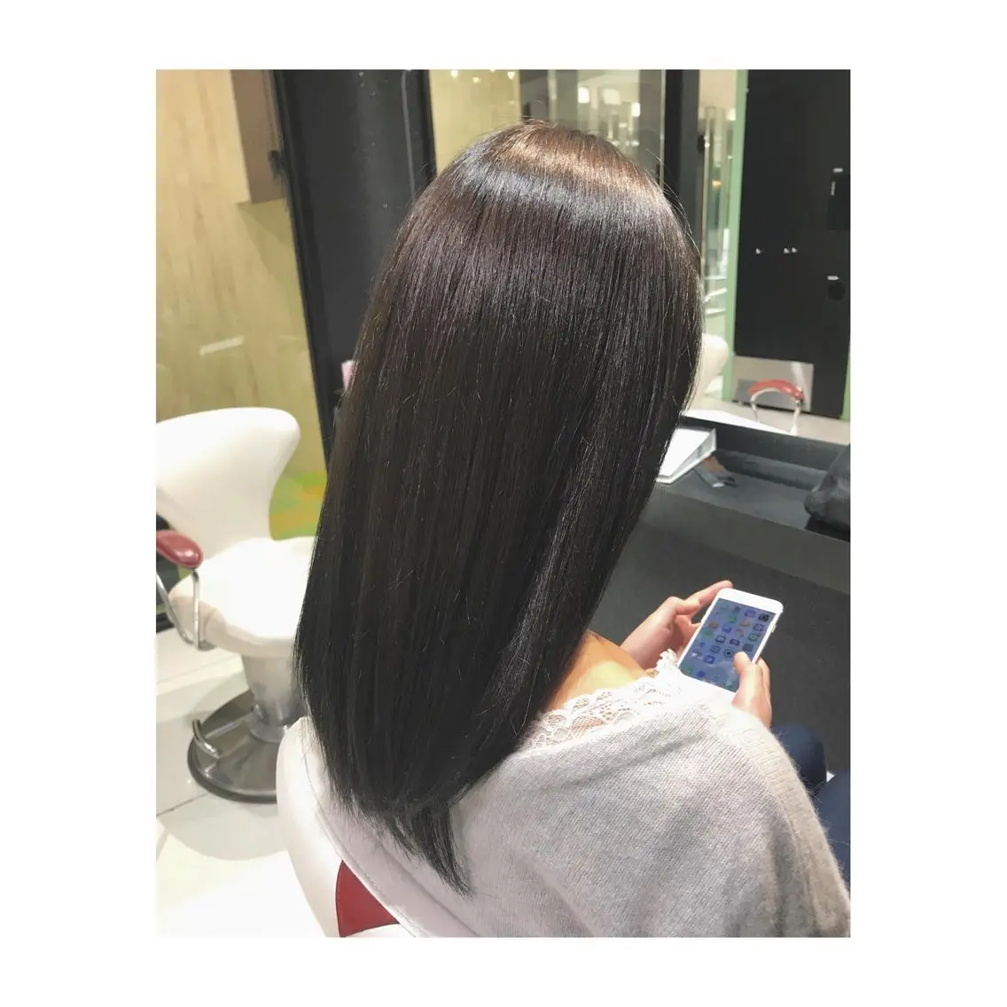 セミロング カラー 中野 竜介のヘアスタイル