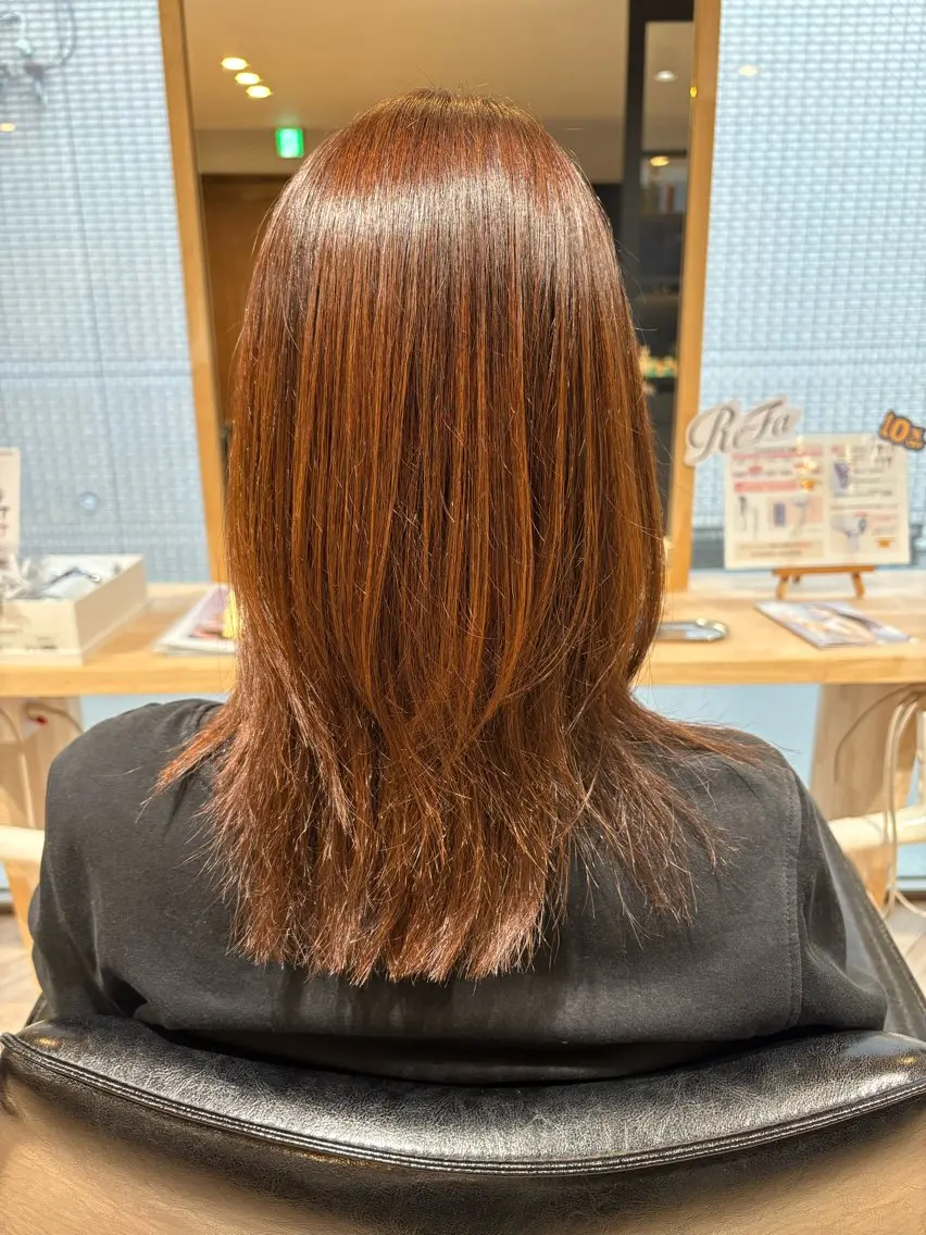 セミロング レイヤーカット 荒木 帆香のヘアスタイル