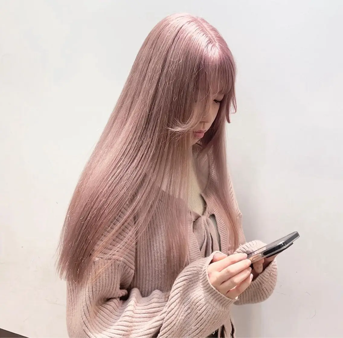 ミディアム ヘアカラー 顔周りレイヤー/新宿 /モテ艶カラー/航介のヘアスタイル