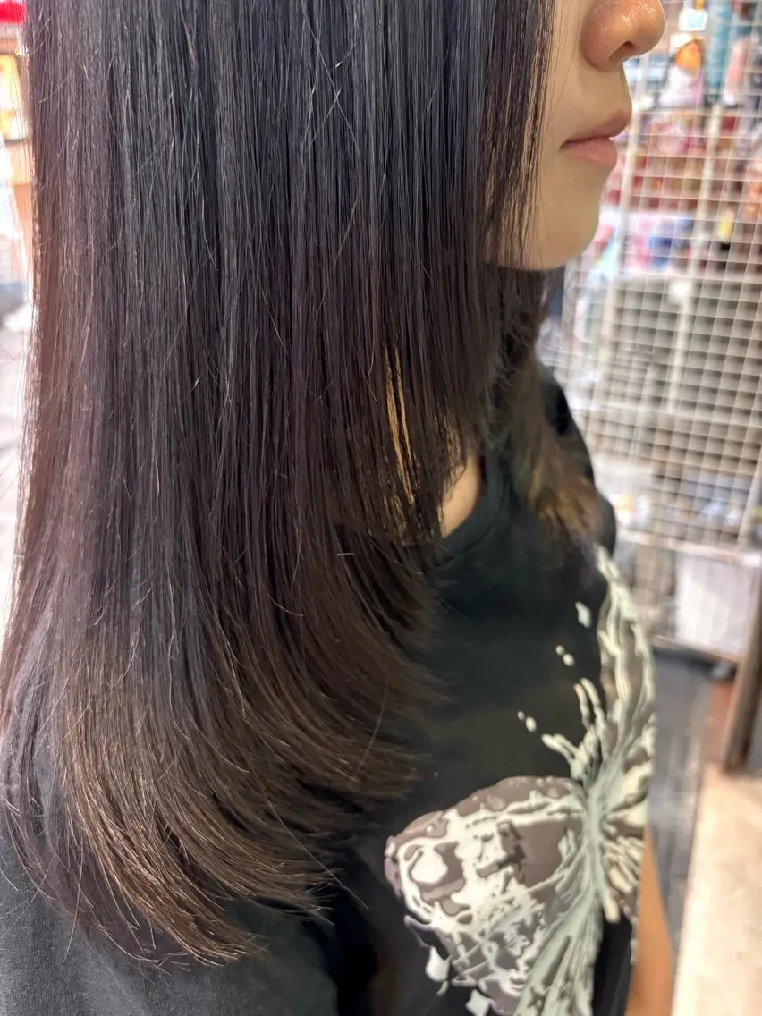 セミロング 顔周りカット 🥀Horiuchi Natsumi🥀のヘアスタイル