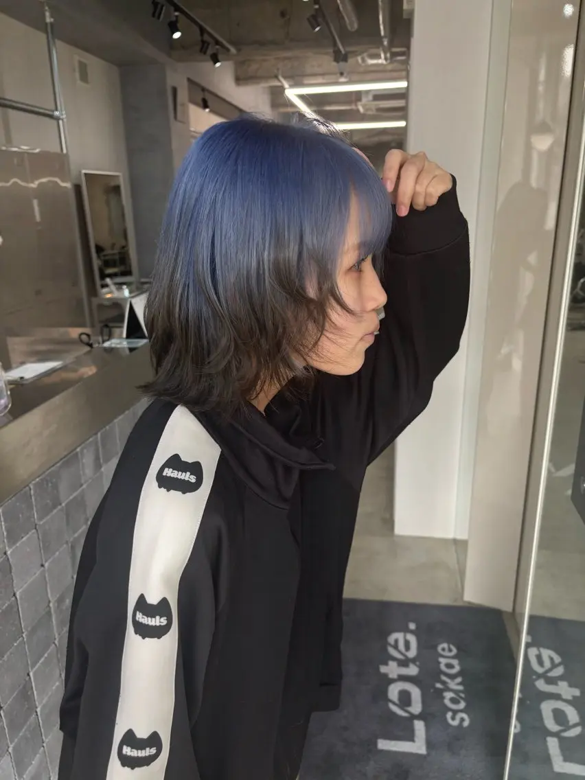 ミディアム カラー ヘアカラー デザインカラー /rioのヘアスタイル