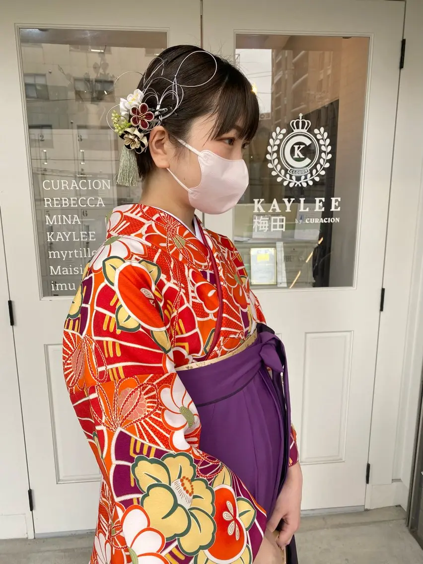 👘着付けmenu👘卒業式袴の着付け(お電話でのご予約必須)の写真