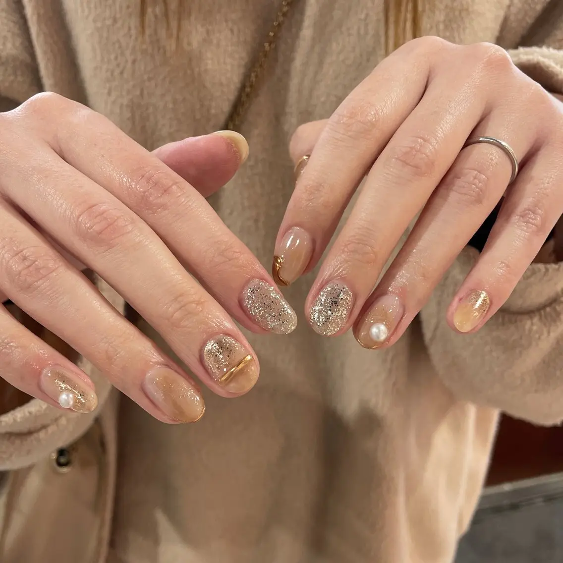 ネイル ニュアンスネイル ハンドネイル ennail ayaのネイルデザイン
