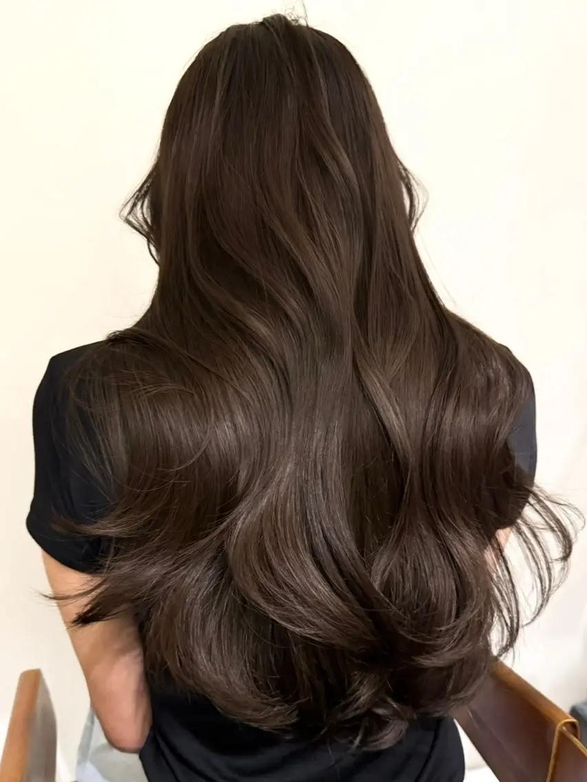 セミロング カラー ヘアアレンジ ヘアカラー 🫧透明感カラー/ Wカラー🫧namiのヘアスタイル