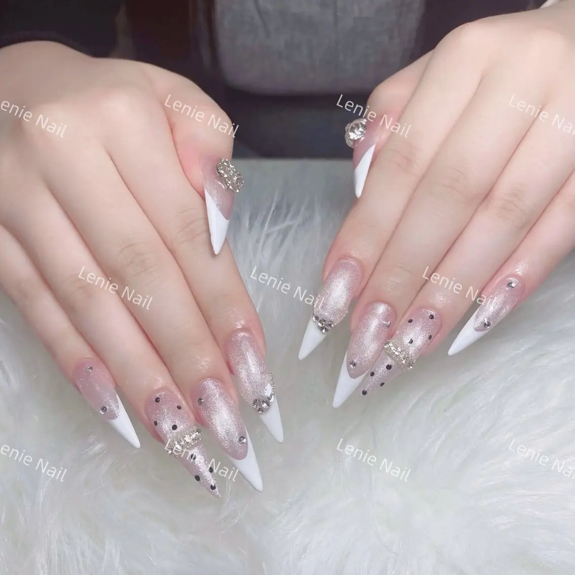ネイル アートネイル 韓国ネイル 持ち込み ワンホンネイル ハンドネイル Lenie Nail Salonのネイルデザイン
