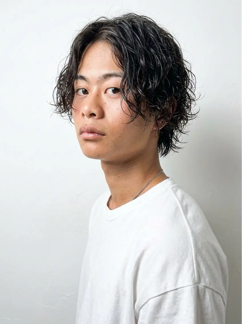 パーマ メンズ メンズパーマ 心斎橋メンズサロン リベルテグリットのヘアスタイル