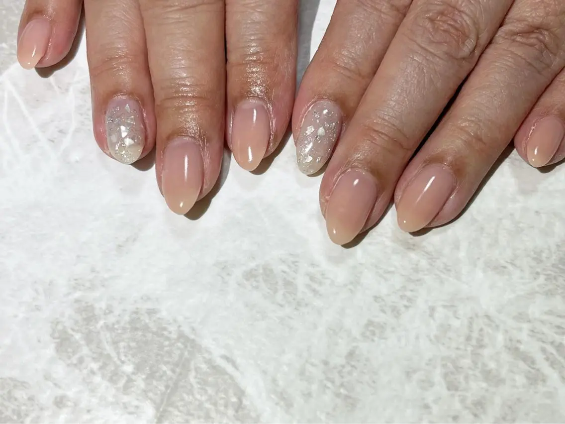 ネイル フットネイル ニュアンスネイル シンプルネイル 春ネイル 夏ネイル nail fufla ♡yamane♡のネイルデザイン